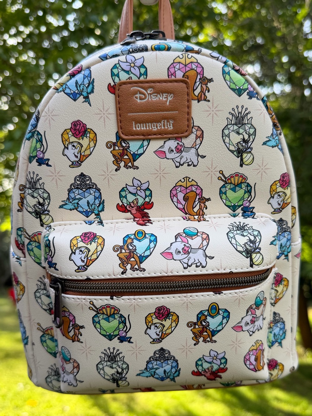 Loungefly Disney Princess Sidekicks Gem Mini Backpack NWT